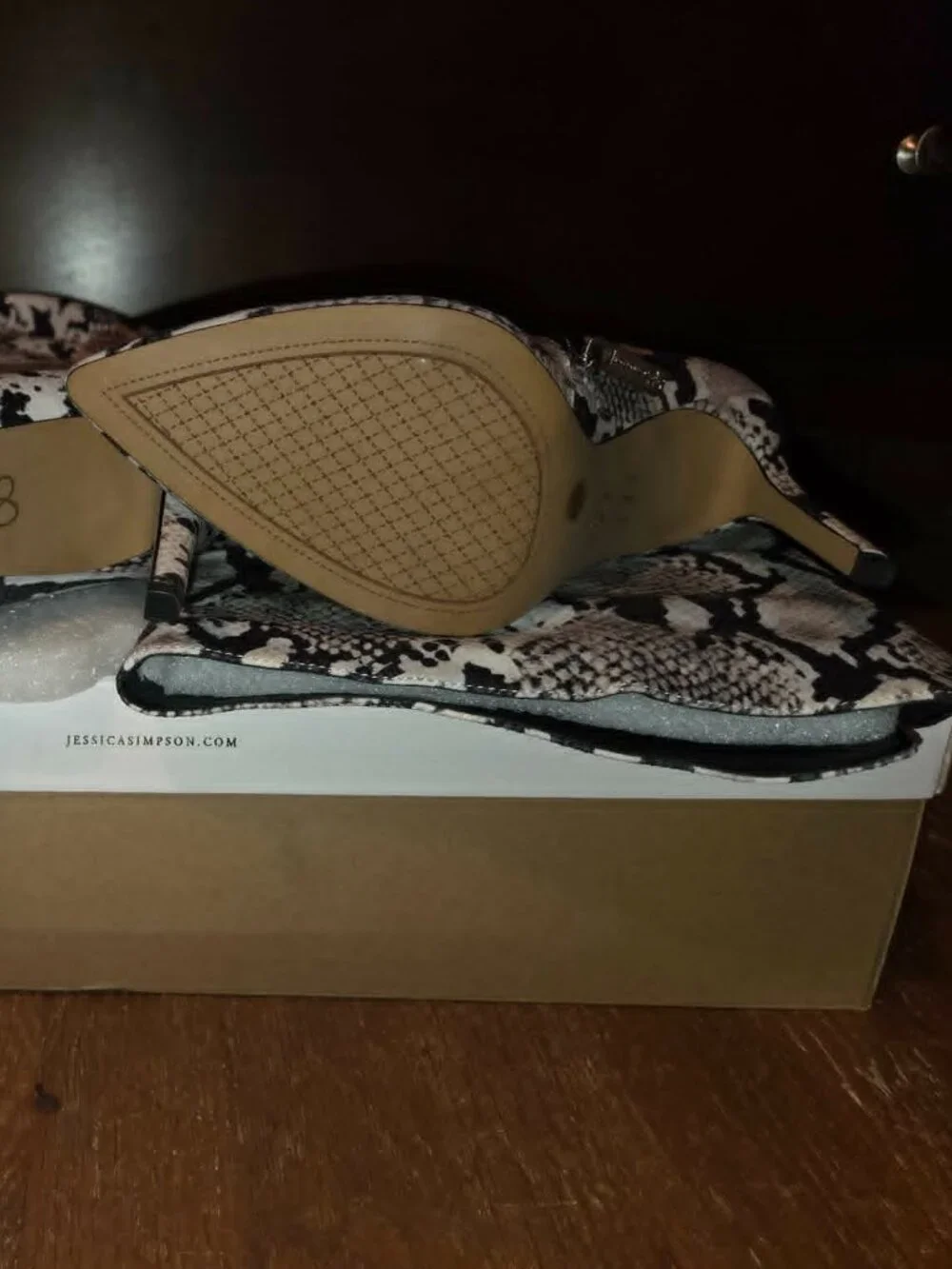Jessica Simpson Louxie Boots – Black/White – Women's US 8M – NEW in Box